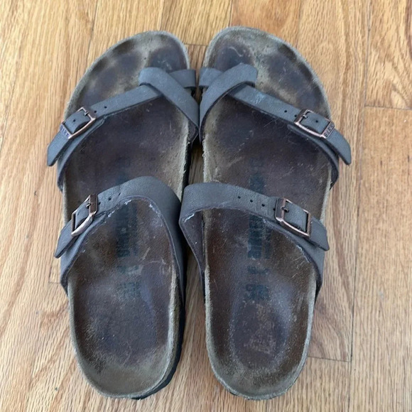 Birkenstock sz EU 40 or US 10 Mayari brown good pre owned condition wear shown - Picture 1 of 5